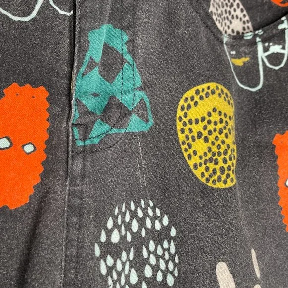 SOLD Gorman x Fred Fowler Face Print Jeans Pants Size 8 Faded Skinny Cotton - Picture 9 of 11